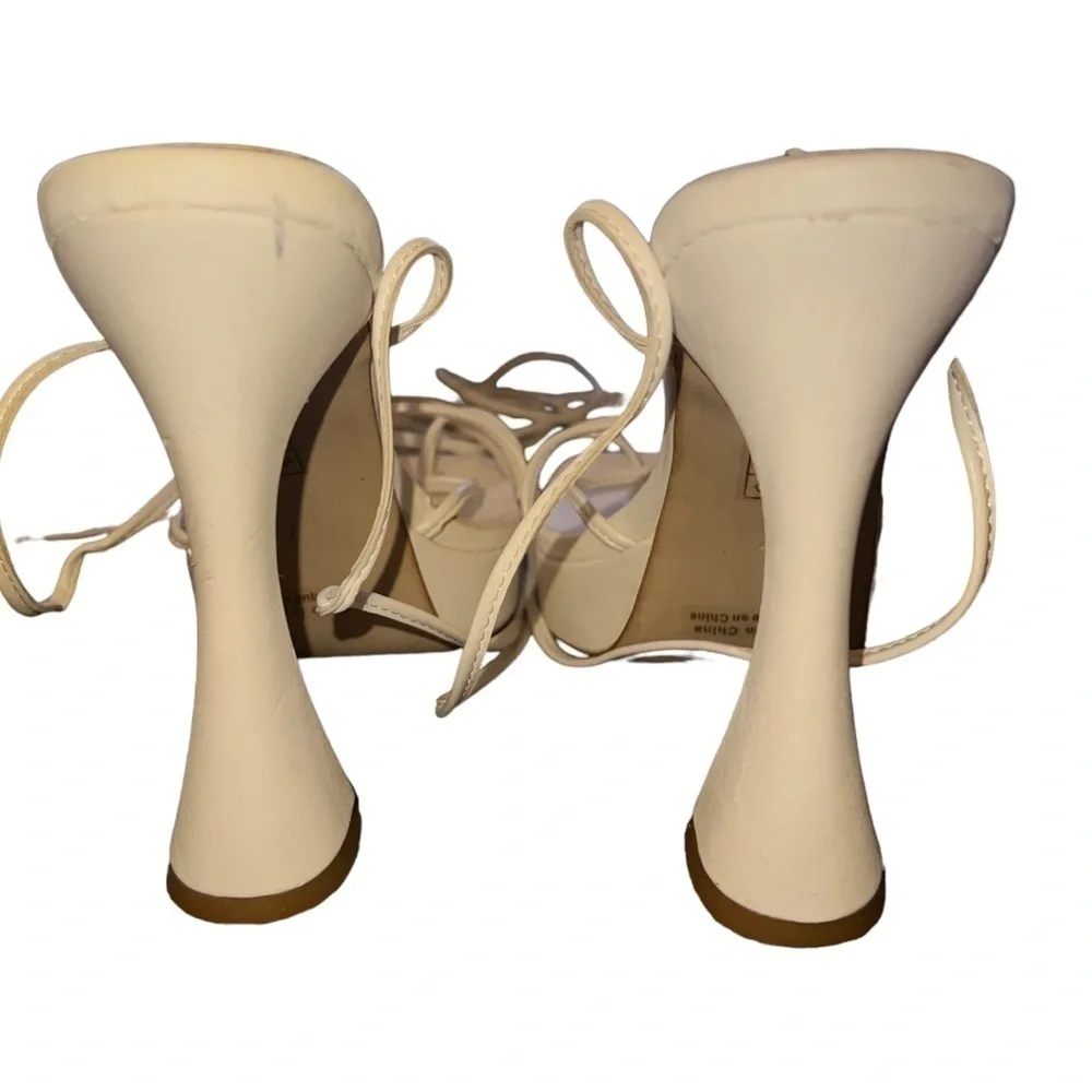 ▶️ Jeffrey Campbell ◀️ Primadonna Wrap Platform Sandal White. 7.